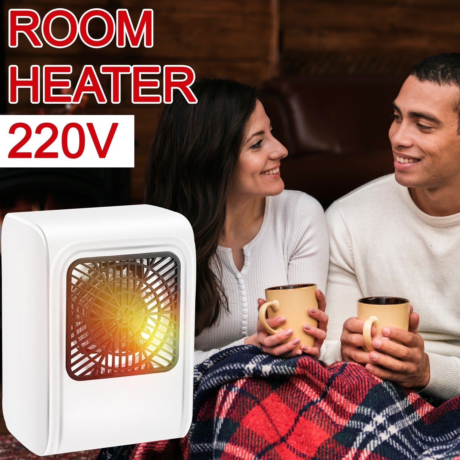 Room Heater 220V Brown Box Heater with Plug for Office & Bedroom Use Room Heater 220V Brown Box Heater with Plug for Office & Bedroom Use